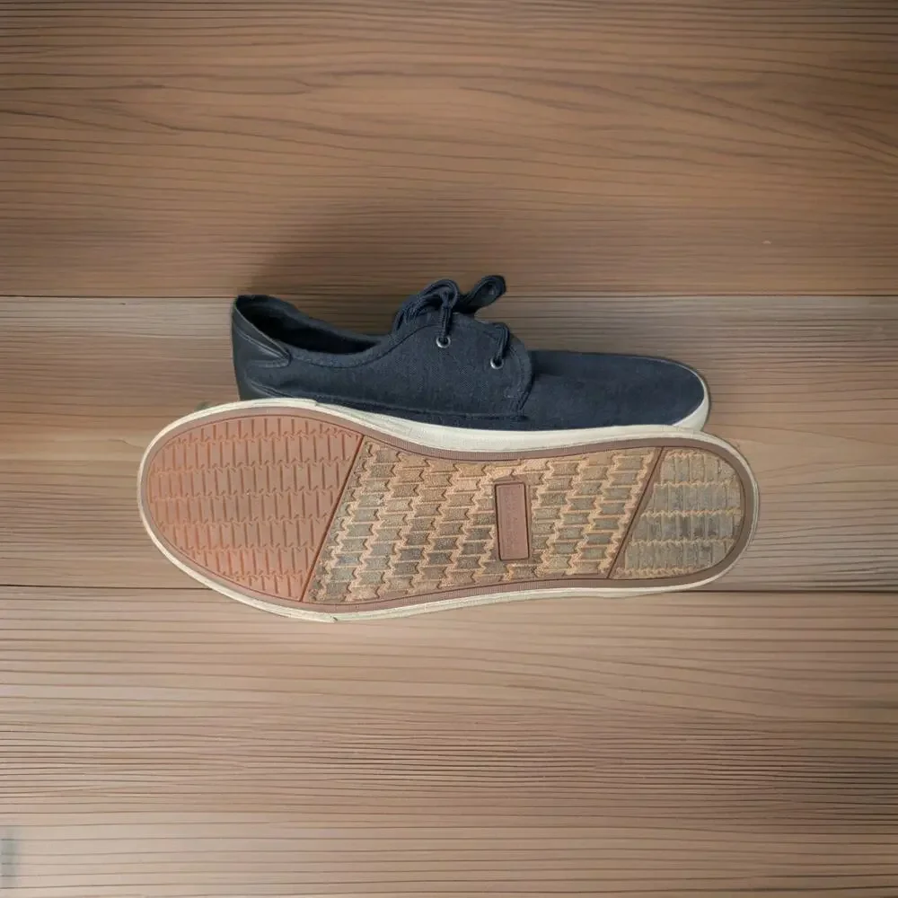 Marc New York Andrew Marc Men's Canvas Sneakers Navy Blue Shoes Size 12